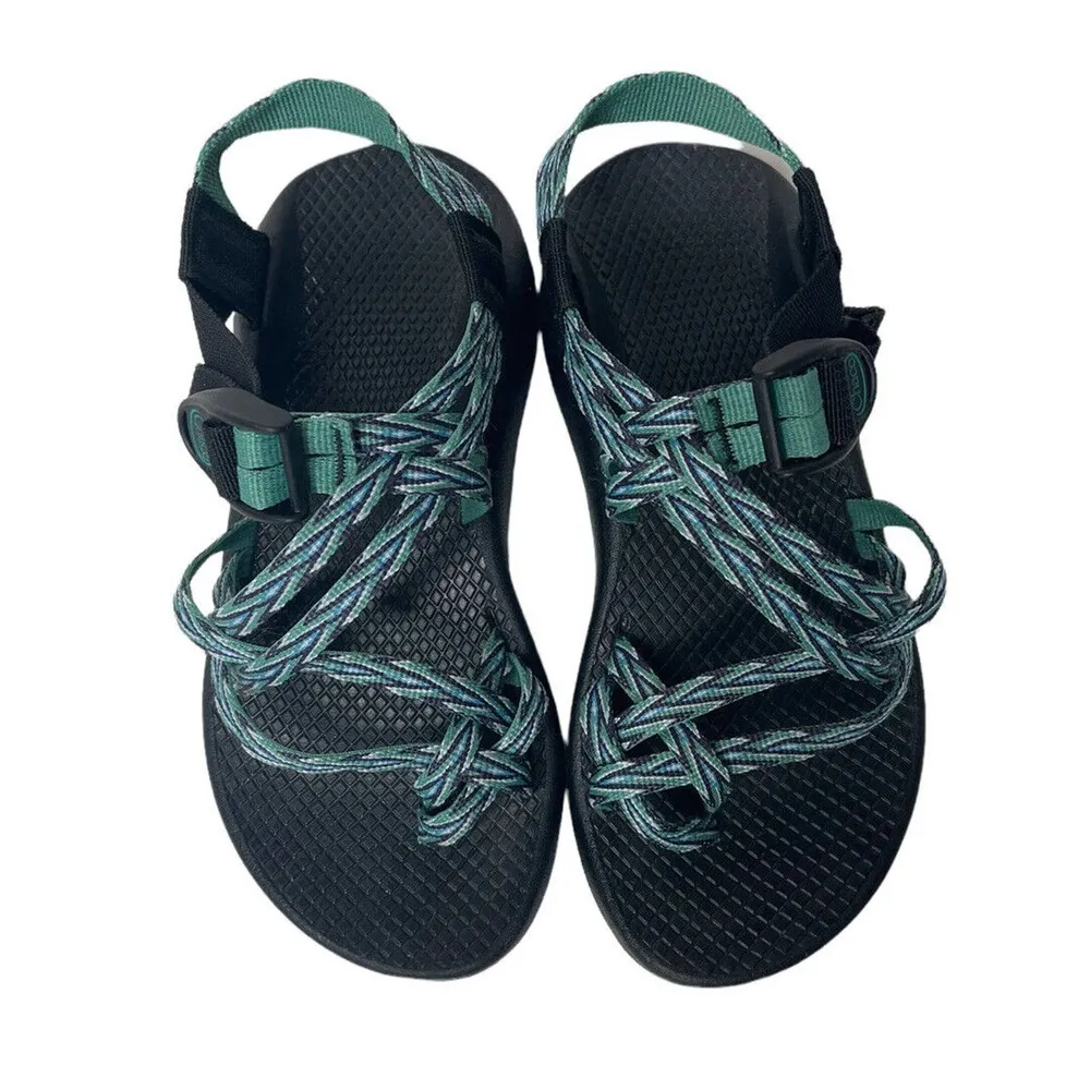 Chaco ZX/2 Classic Sports Hiking Sandal Womens 5 Green Toe-Loop Strappy J105490 - Image 6