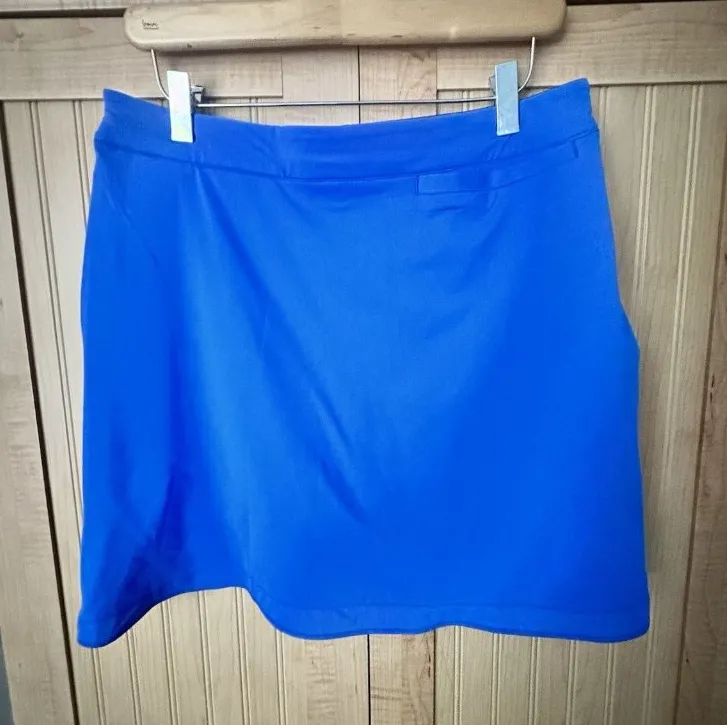 Peter Millar Laura Womens Wrap Skort Performance Golf Tennis Sapphire Blue Sz M - Image 1