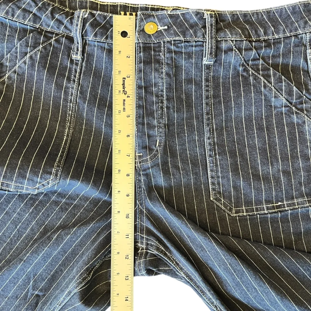 Hydraulic Striped High Rise Ankle Wide Leg Women's Jeans Size 16 - Image 11