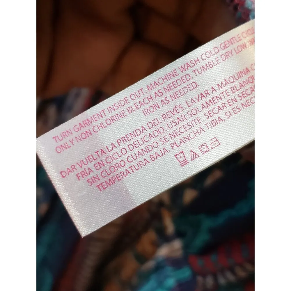 No Boundaries Dress Women's 7 9 Multicolor Boho Sleeveless Bodycon Mini - Image 9