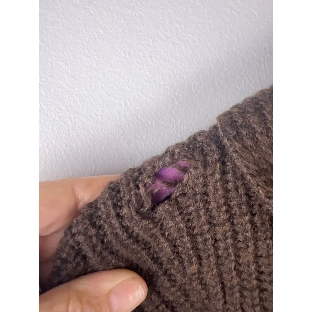 Brooks Brothers Merino Wool Cardigan Size M Hole Repair Project AS-IS - Image 5