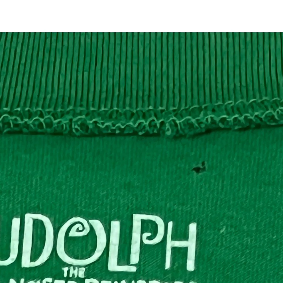 Rudolph the Red Nosed Reindeer (S) "Dear Santa I Want It All" Long Sleeve Tee Green Size undefined - Image 5