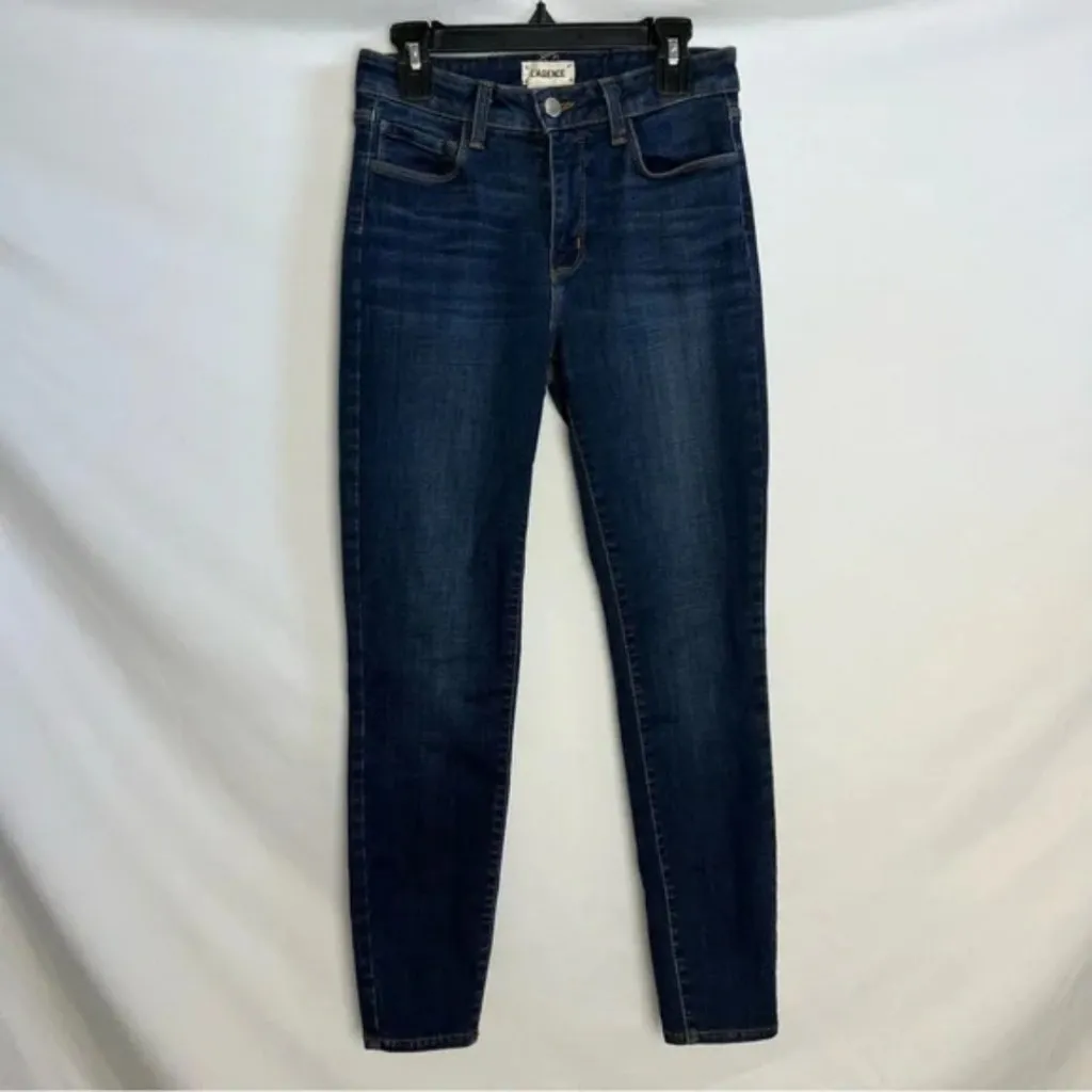 New L’Agence Margot Dark Wash High Rise Skinny Cropped Jeans Prime Blue Vintage - Image 10
