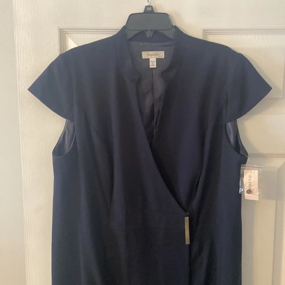 DRESSBARN navy blue women’s dress size 16W brand new with tag length 42” bust 42 - Image 5