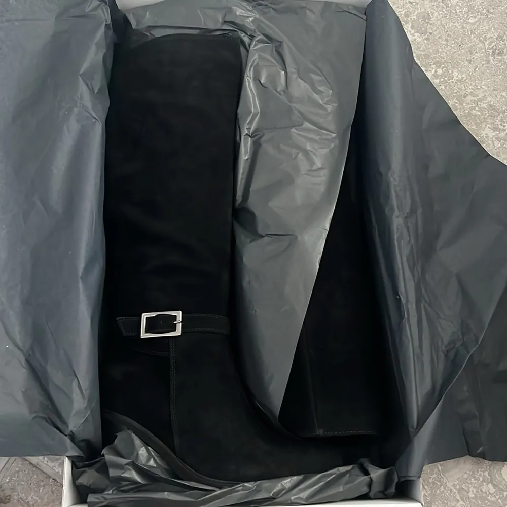 NWT La Canadienne Paul Buckled High Heel Boots, Black Size 7.5M New in Box $650 - Image 9