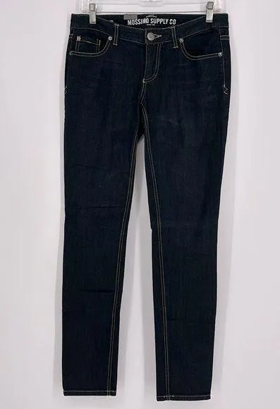Mossimo Supply Co Low Rise Skinny Jeans Size 7 Regular Dark Wash Indigo NWT! Blue - Image 1