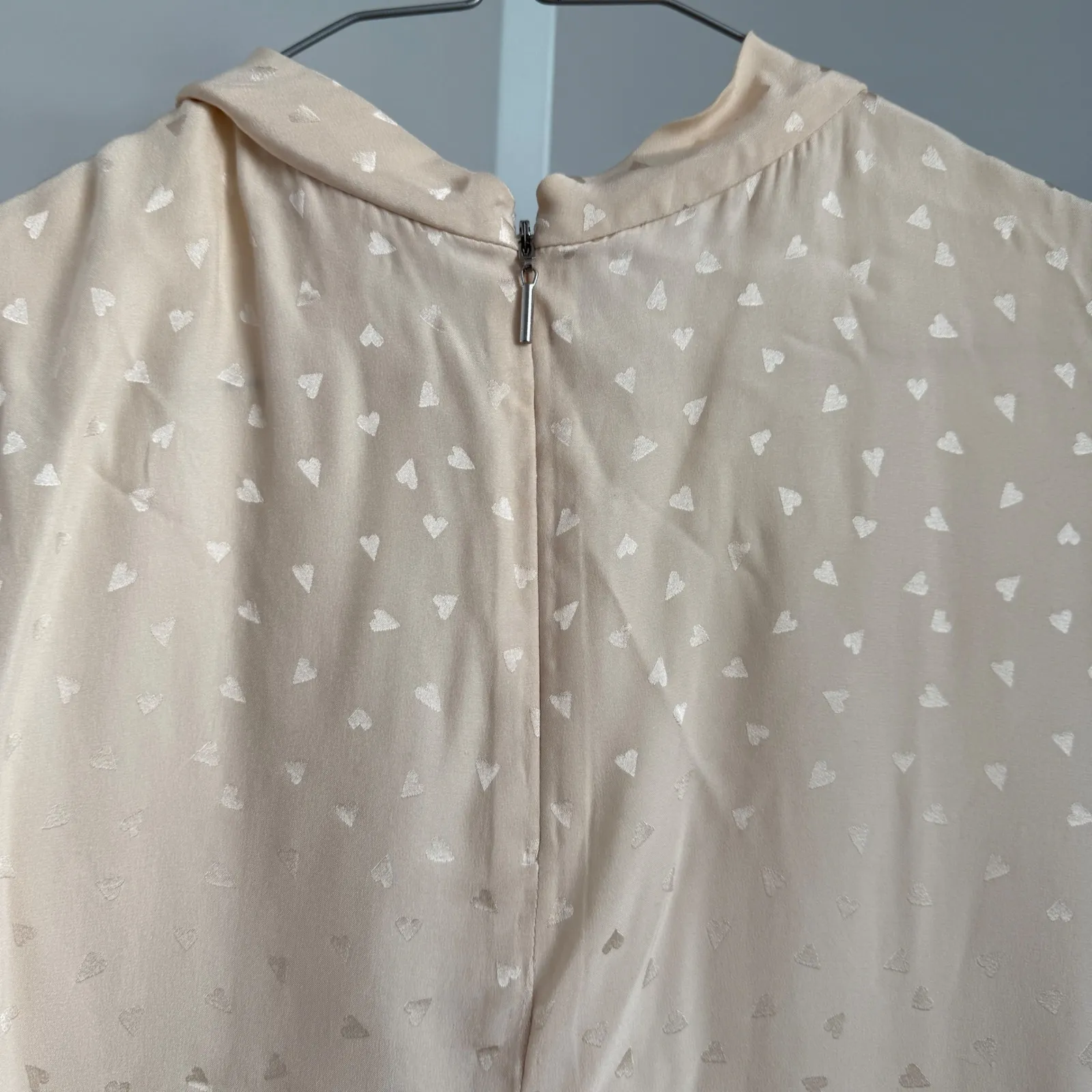 Rebecca Taylor 100% Silk Sleeveless Mock‎ Neck Blouse sz M Career Luxury - Image 7