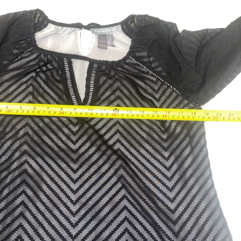 Daniel Rainn A Pea in the Pod maternity black 3/4 sleeve blouse top shirt SMALL - Image 9