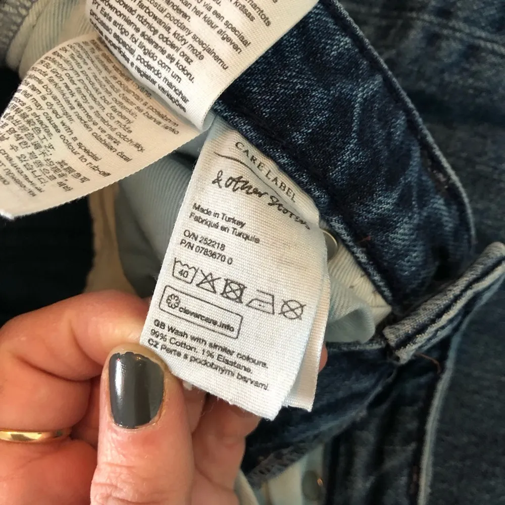 Paris Atelier & other stories blue denim crop jeans sz 26 - Image 4