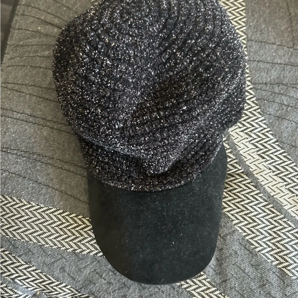 Cap Stylish Black Knit Cap one size for all! Cool hat! Clean - Image 2