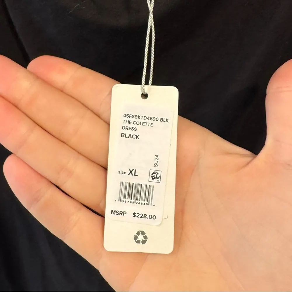 Favorite Daughter‎ Collette Strapless Jersey Ruched Maxi Dress Black XL - Image 10