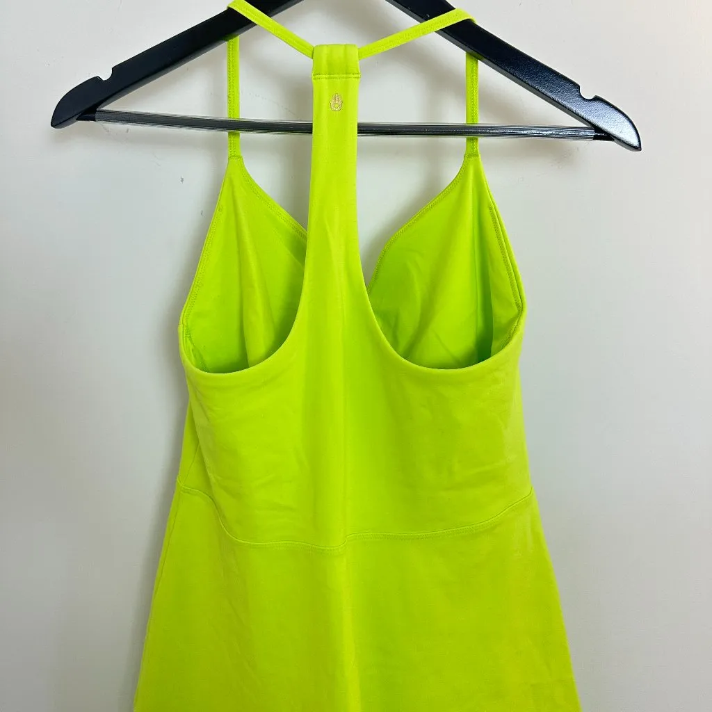 SPIRITUAL GANGSTER Jet Active Mini Dress in Lime Green Size Small - Image 8
