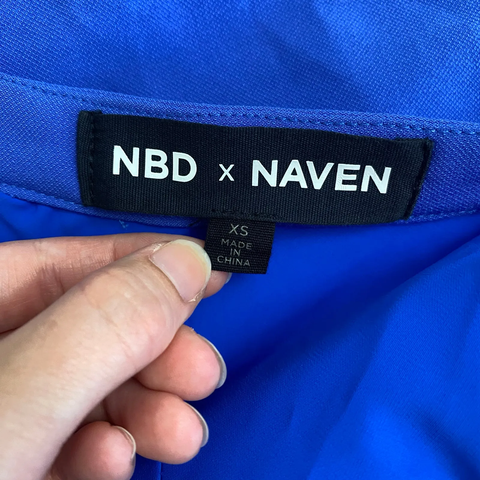 NBD X‎ Naven Elsie Mini Dress in Royal Blue Women’s Size XS Party - Image 2