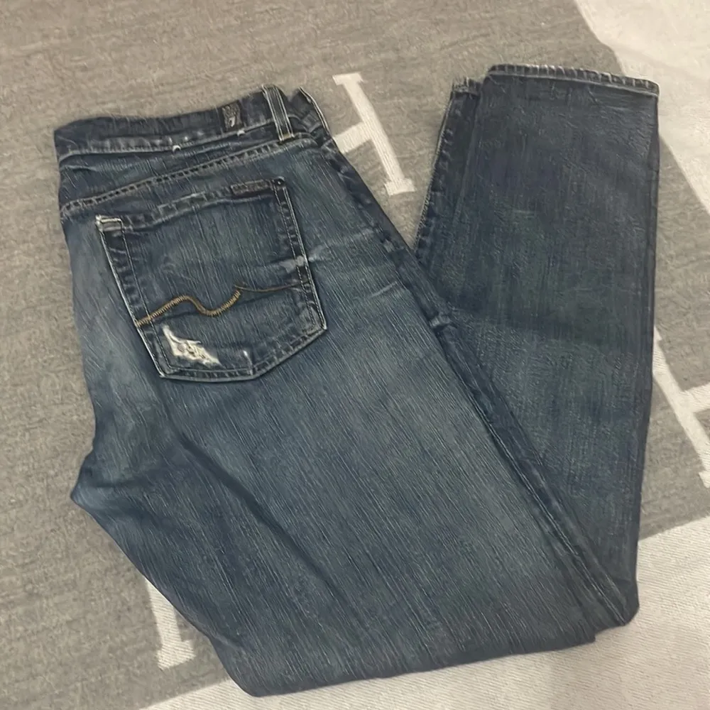 7 For All Mankind Josefina Skinny Boyfriend Destroyed Jeans - Image 2