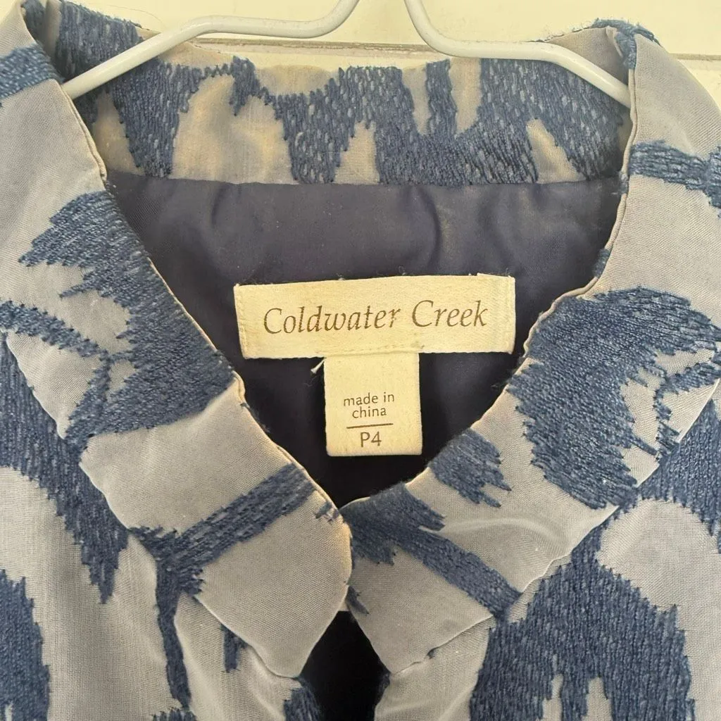 Coldwater Creek Women’s 4P Blue Jacket - Image 2