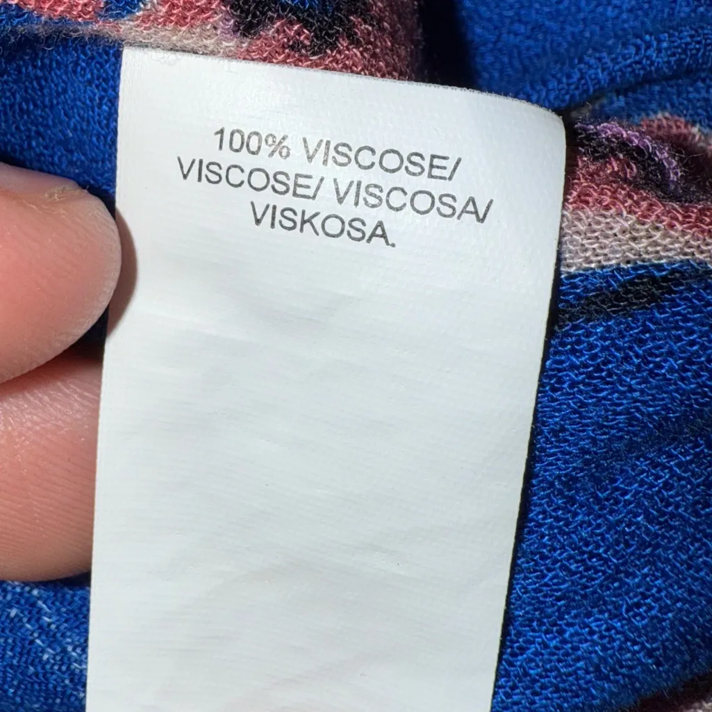 Lucky Brand Women’s Plus Size 1X Floral Peasant Blouse Cold Shoulder - Image 9