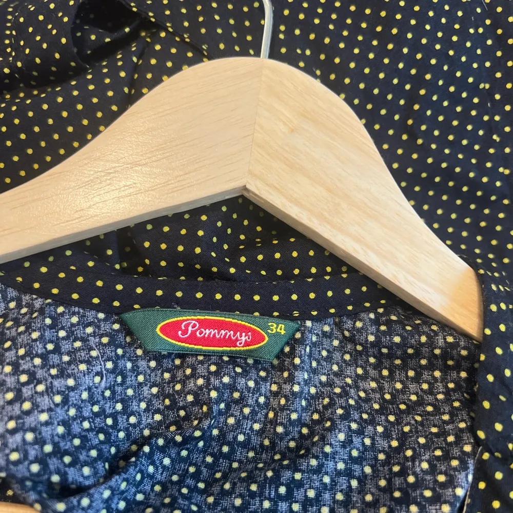 Pommys Black and Yellow Polka Dot Dress Size XS - Image 4