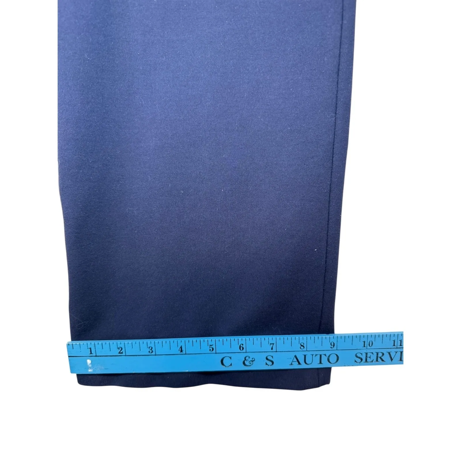 Talbots Soho Pant Women Navy Blue Flat Front Career Dress Pants Classic Work 12 - Image 12