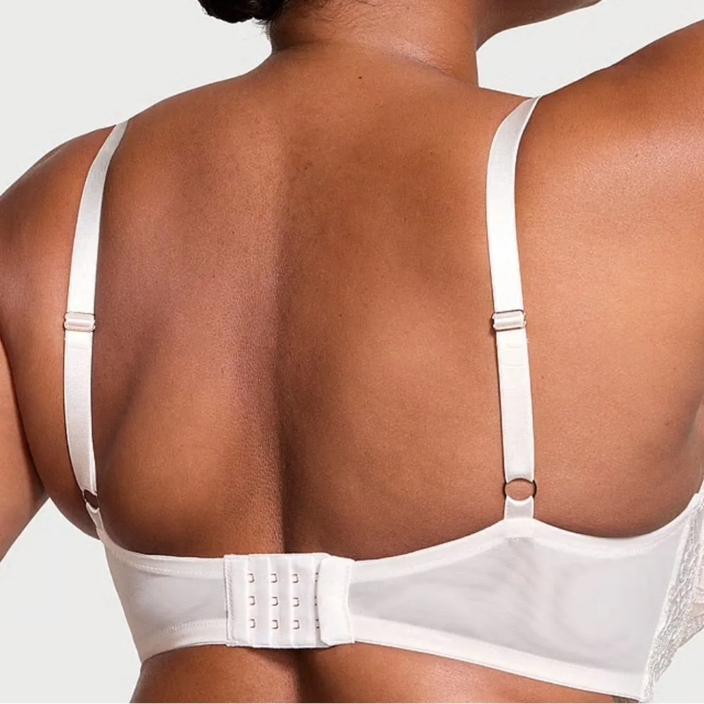 Victoria’s Secret Wicked Unlined Boho Embroidery Balconette Bra GREEN 36DD NWT - Image 4