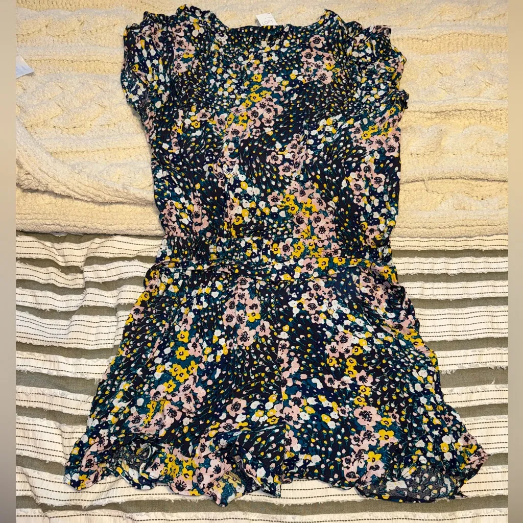LOFT Multicolor Floral Romper - Image 4