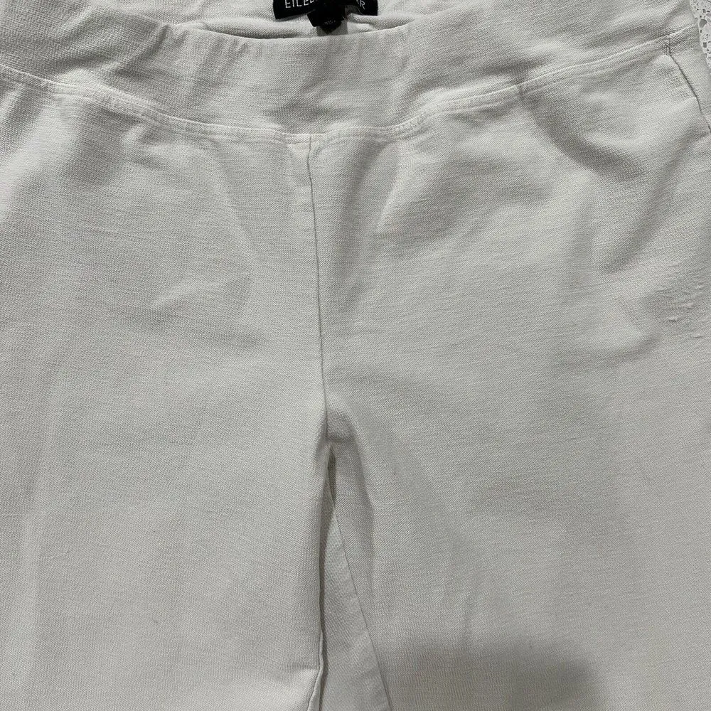 Eileen Fisher  Size XXS Stretch Crepe Ankle Pants Washable Trousers Elastic Waist - Image 5