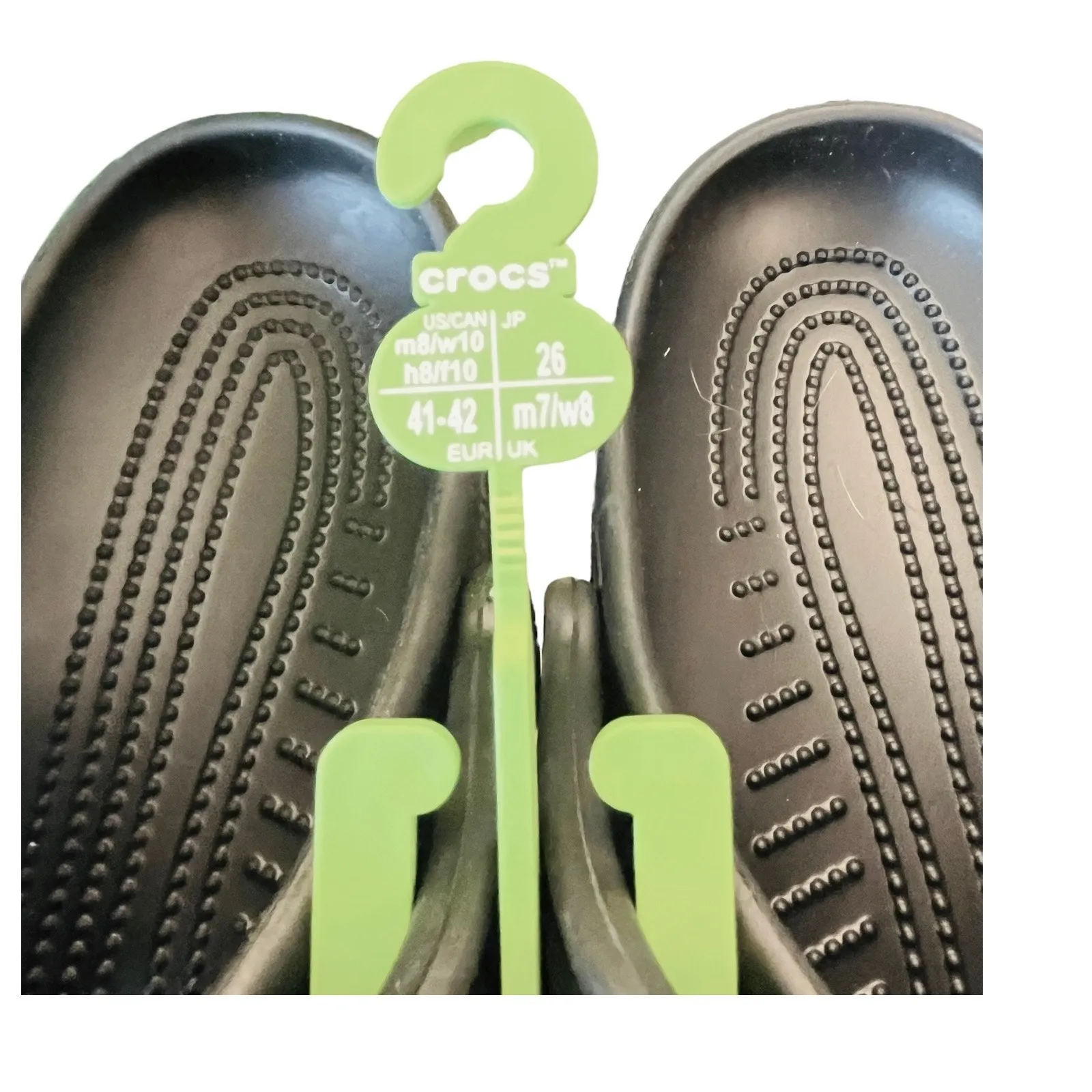 Black Crocs Shoes Mens 8 Clogs Women's 10, EU 41, UK 7.5 Sandals Straps New Box - Image 4