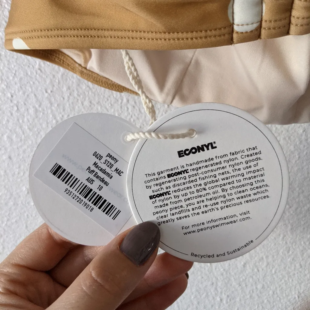 {Peony} Brand New Puff Bandeau Bikini Top - Image 9