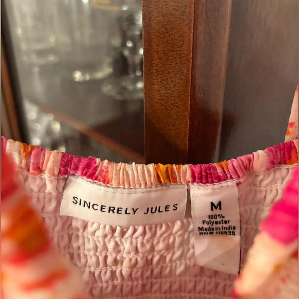 Sincerely Jules Pink and Orange Maxi Dress Size M - Image 2