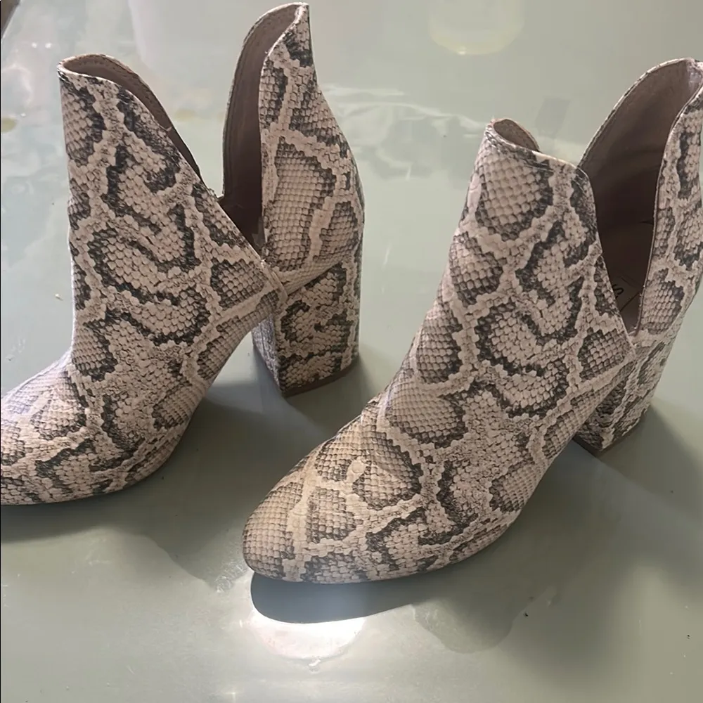 Steve Madden Snakeskin Ankle Boots - Image 6