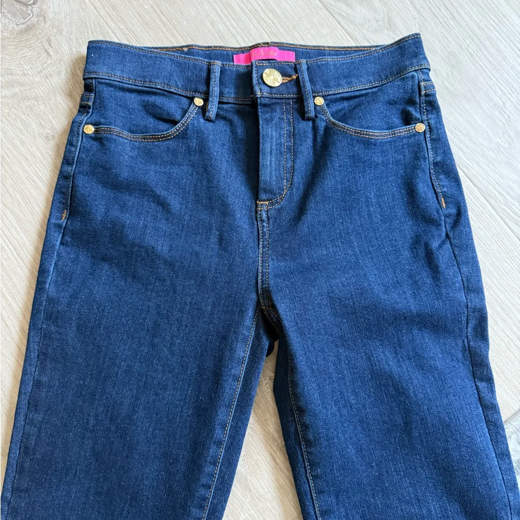 NWT Lilly Pulitzer Eagan High Rise Super Skinny - Bennet Wash | 00 *FLAW - Image 5