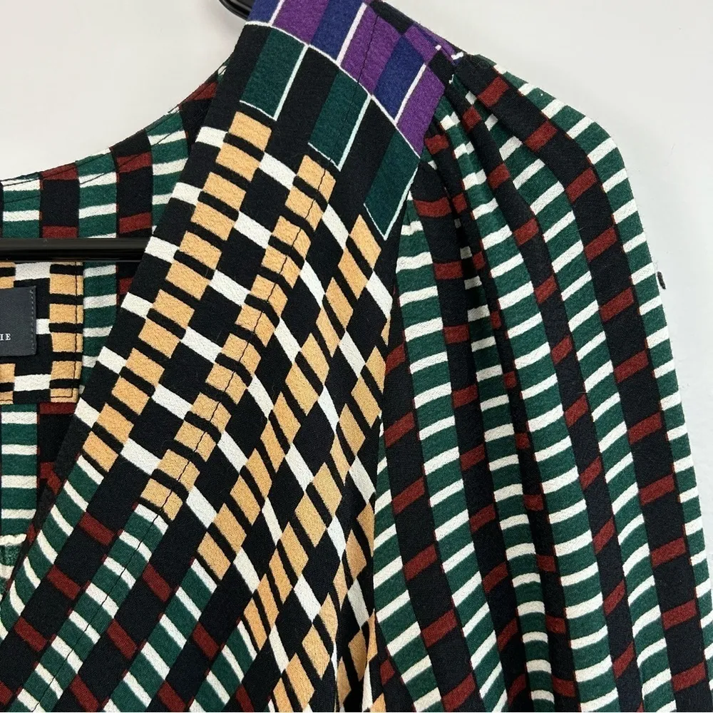 Anthropologie Maeve Gianna Long Sleeve Tunic Mixed Print Multicolor Dress Size 2 - Image 8