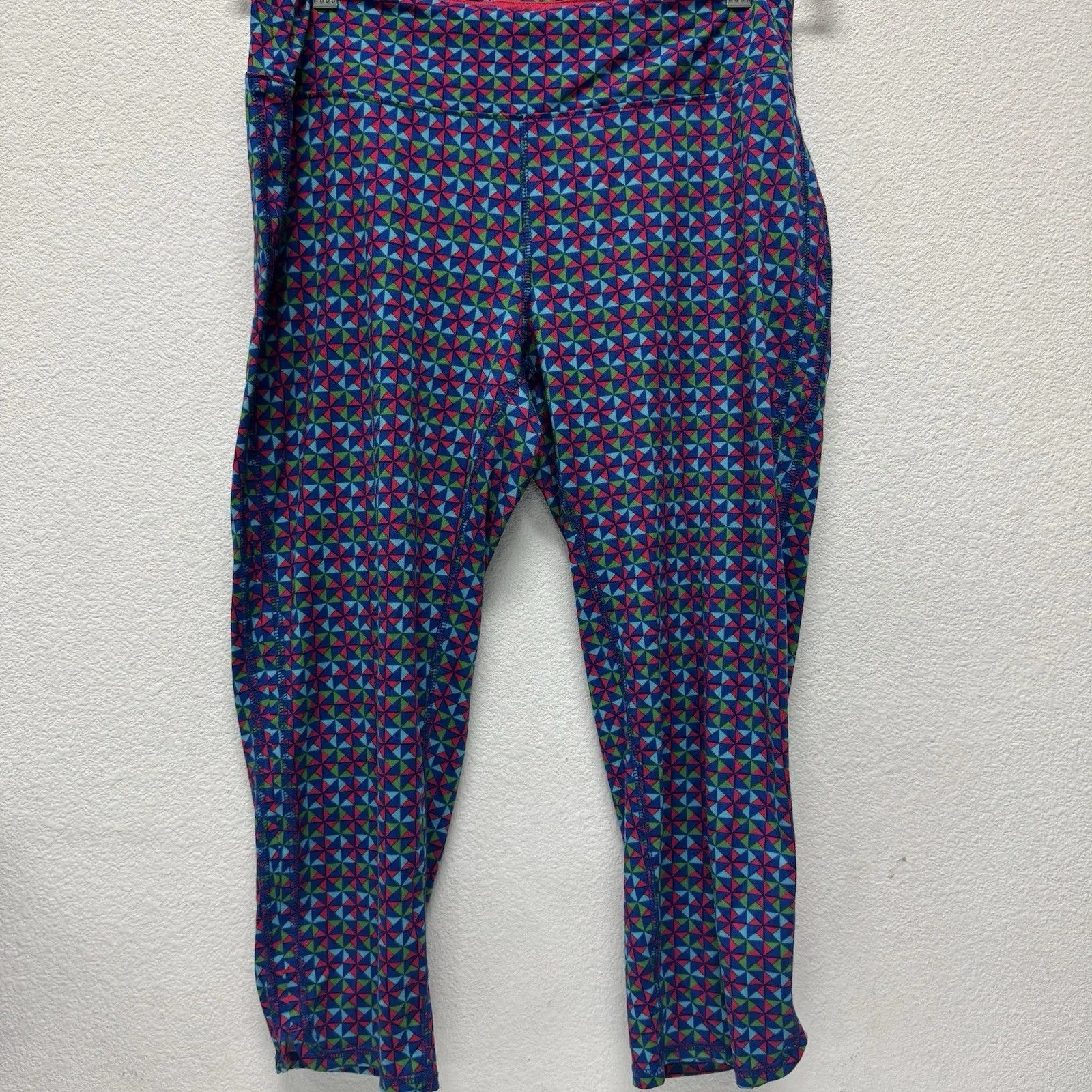 Rafaella Womens Weekend Leggings Stretch Geometric Print Large‎ Capri - Image 3