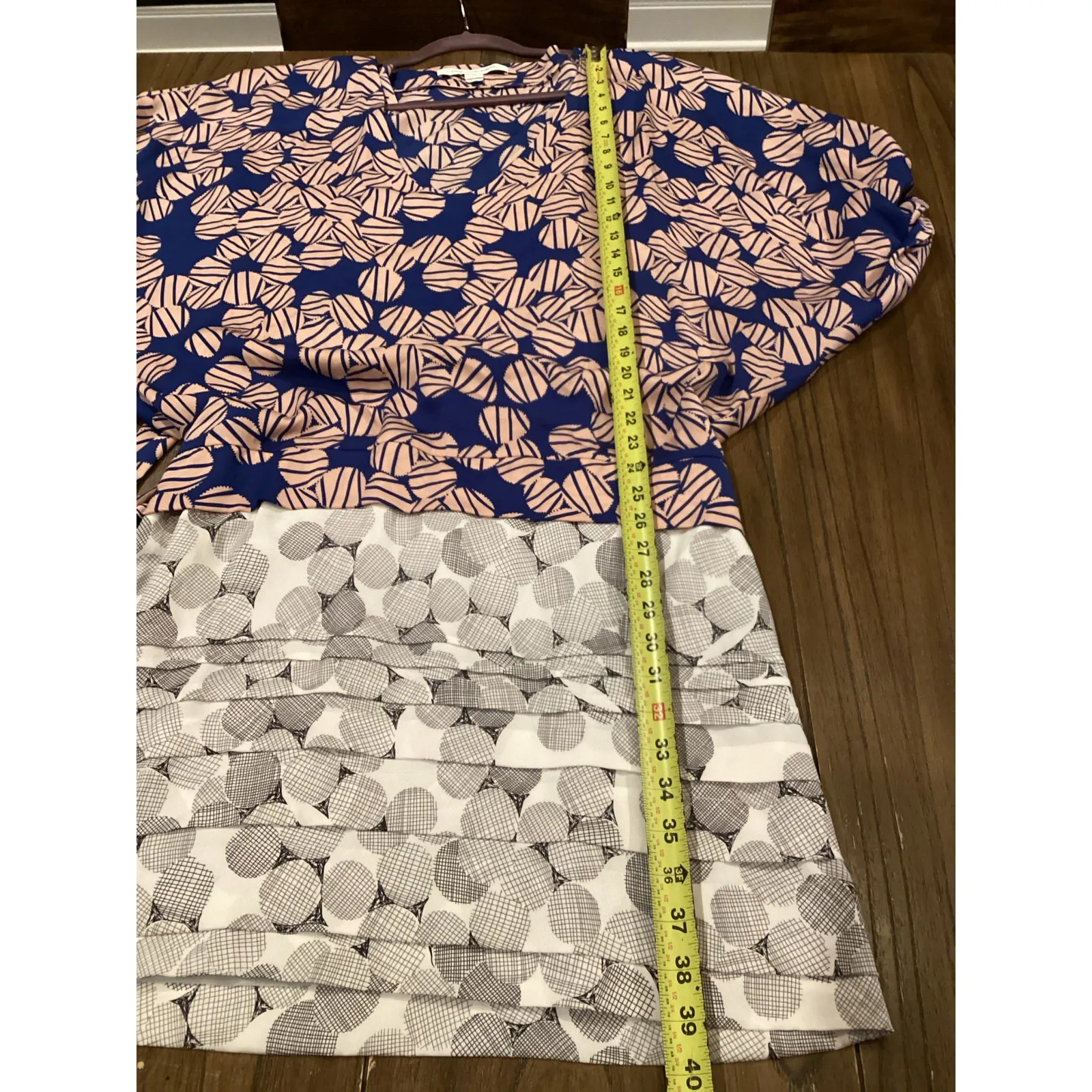 Diane Von Furstenberg DVF Edna Silk purple geo print Mini Dress Size 10 - Image 8