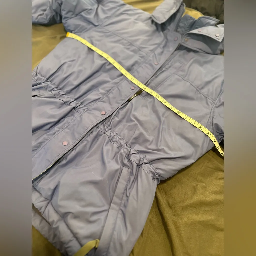 VTG 90s Women’s Sz:M Patagonia Blue Parka Jacket Hooded Puffer Insulated zip - Image 8