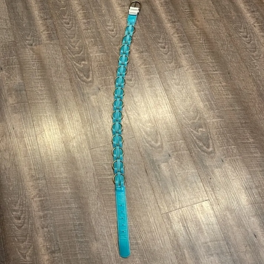 Leather and brass ribbon belt - Image 4