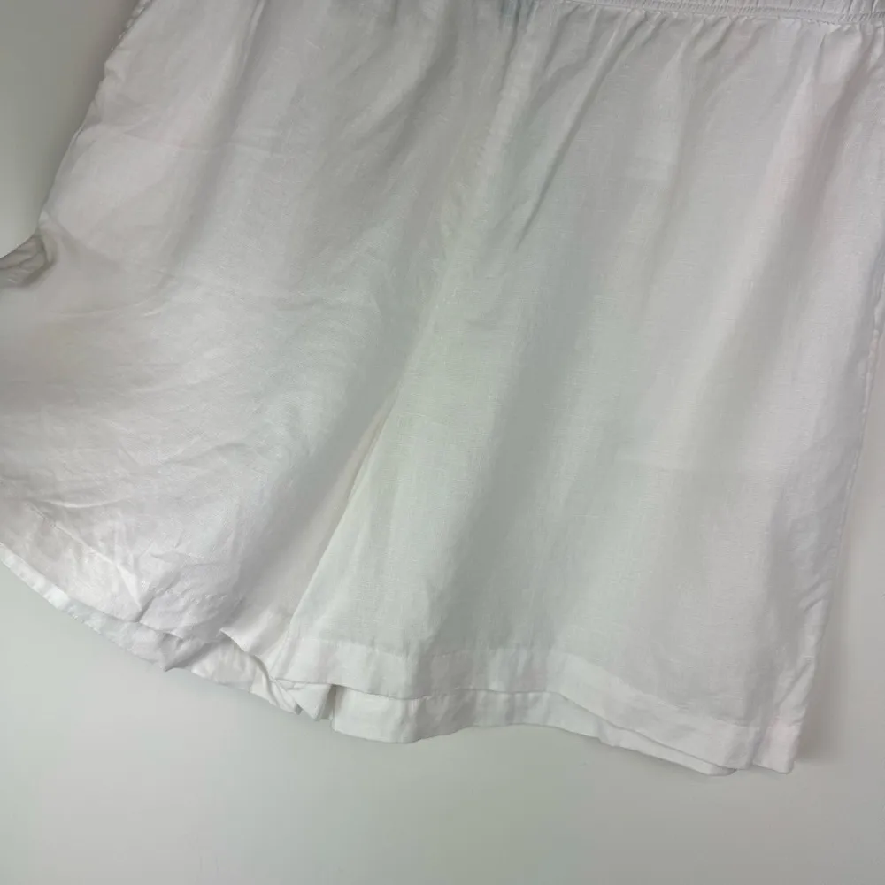 Tahari 100% Linen High Waisted Relaxed Shorts Sz XL Lagenlook - Image 5