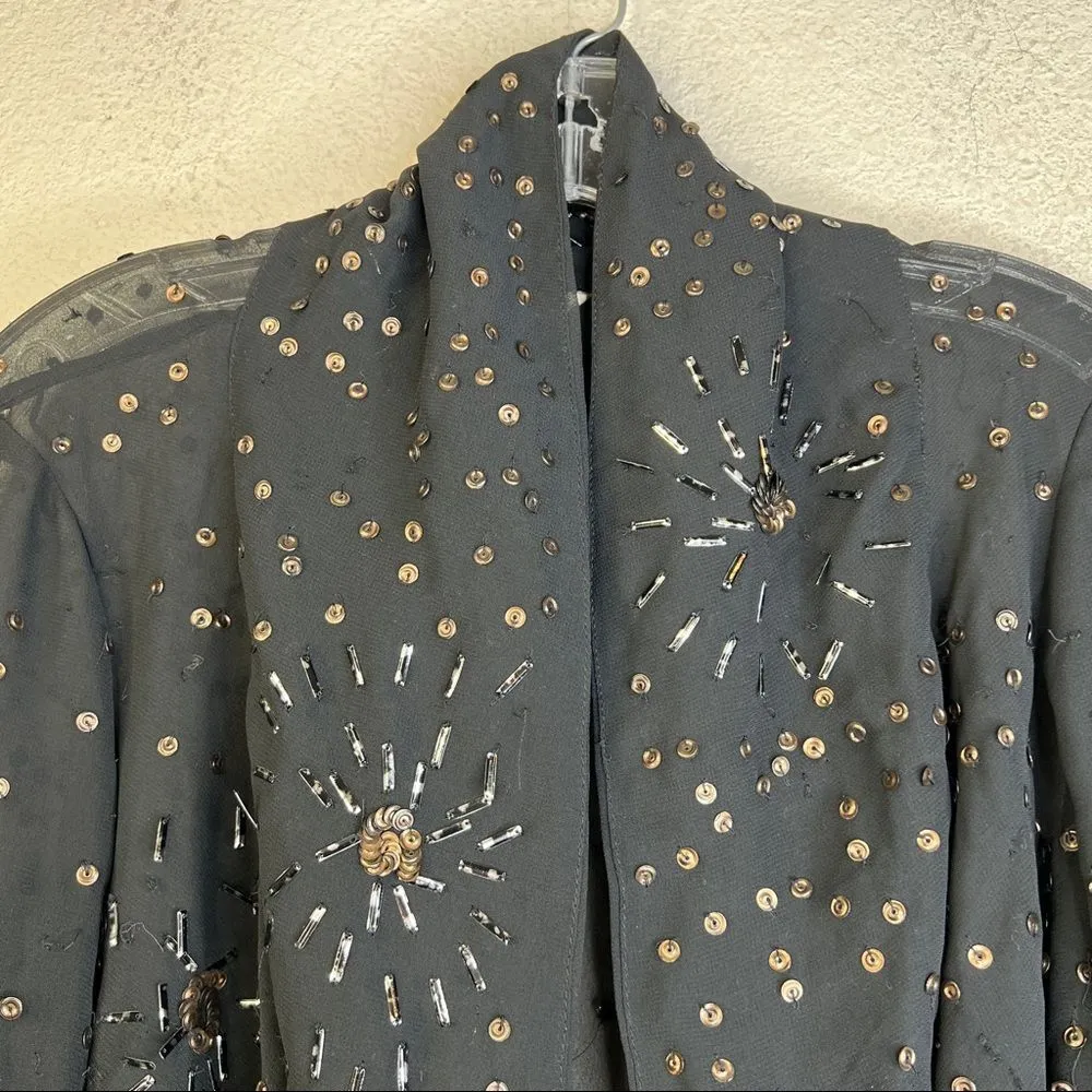 Soft Surroundings Sheer Beaded Top Cover-Up‎ - Image 2