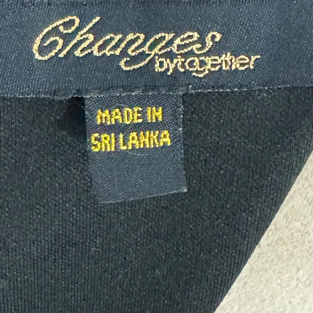 CHANGES By TOGETHER Women’s Sz 16 Midi Dress Romantic Red Black Floral Whimsical - Image 10