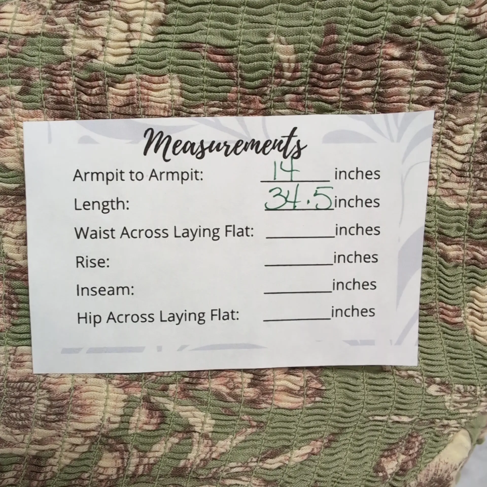 Agua Bendita x Target Multicolor Green Floral Short Sleeves Bohemian Dress M - Image 9