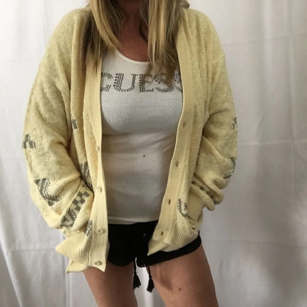 Vintage Metropolitan View men’s cardigan L Gray Size XL - Image 3