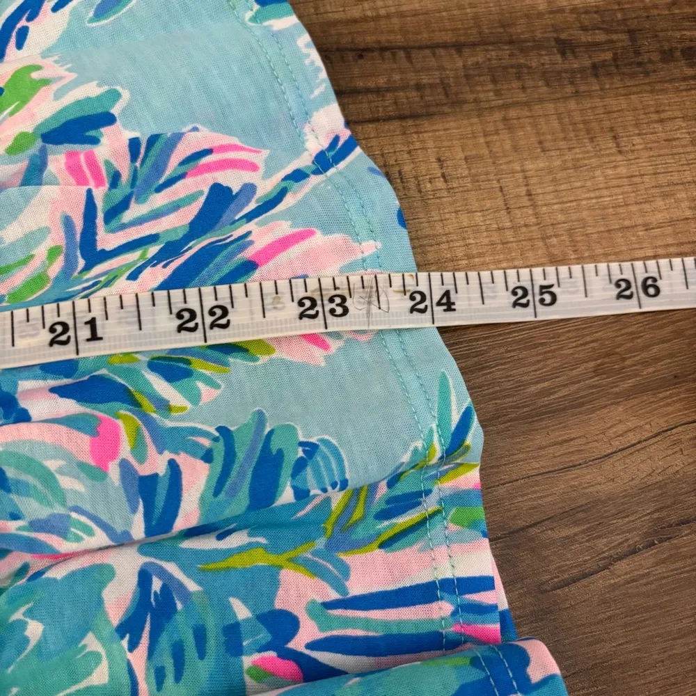Lilly Pulitzer Loro Floral Top Blue Ibiza Cabana Cocktail Tank NWOT - Image 9
