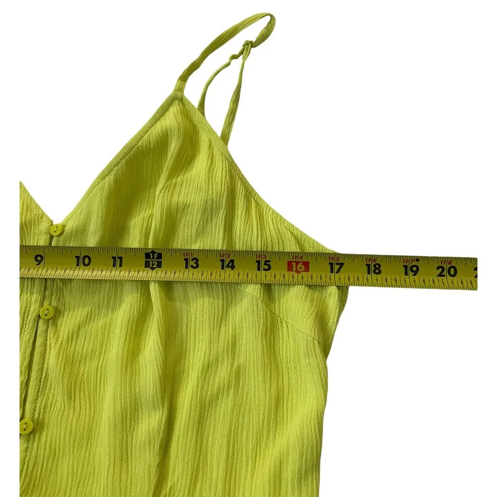 Cupshe Yellow Green Cover Up Midi Dress Women Size Medium NWT | 42-65 - Image 7