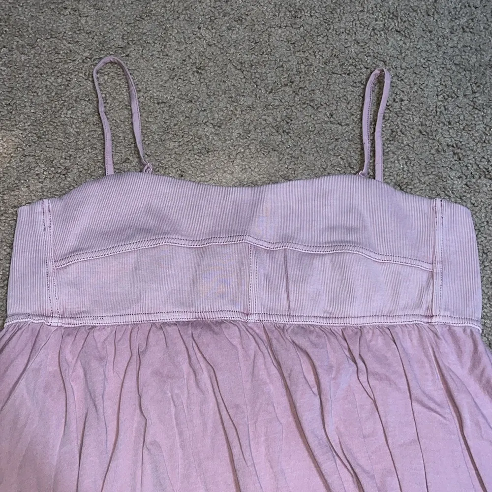 Anthropologie Daily Practice Asymmetrical A-Line Midi Dress Handkerchief Mauve L - Image 7