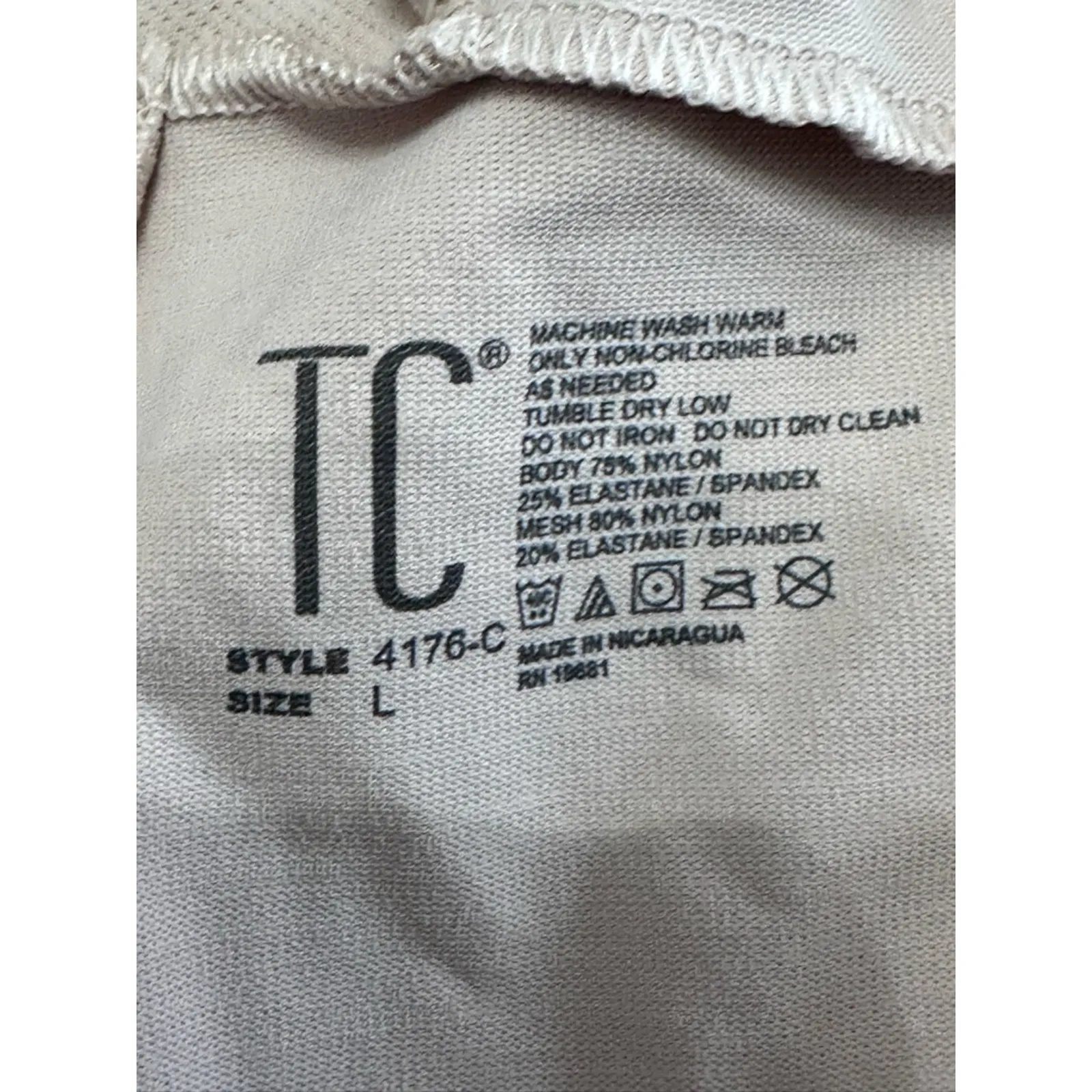 TC Shapewear Boyshort Seamless Stretch Body Hug Supportive White Women's L NWOT Size L - Image 7