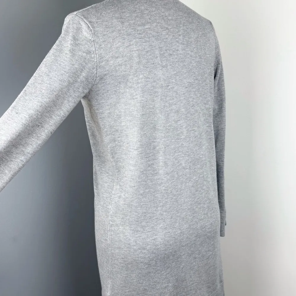 Joe Fresh Women's Long Sleeve Tie Front Knit Cardigan Gray Size S - Image 3