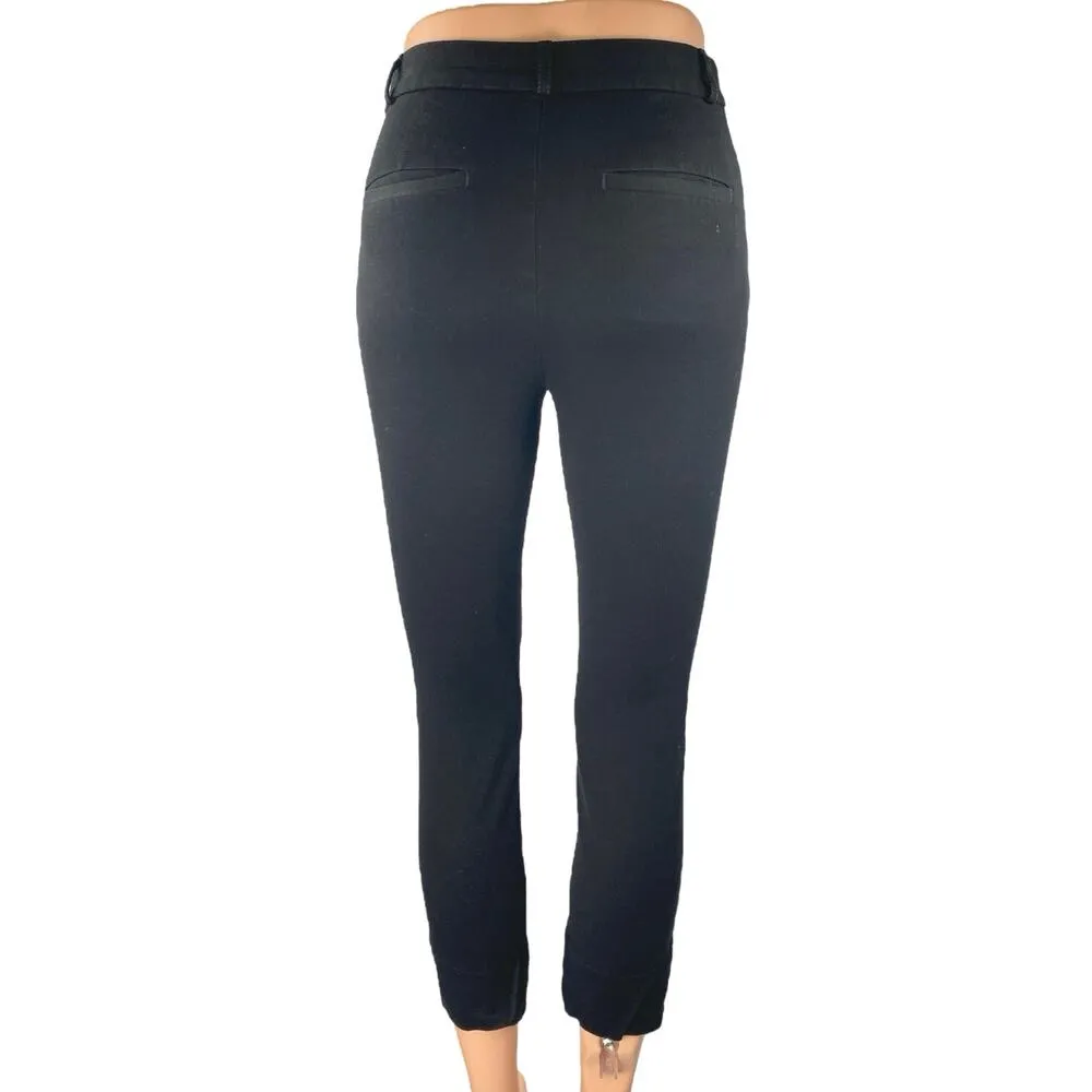 Banana Republic Sloan Women's Black Skinny Cropped Trousers Pants Size 00P - Image 3