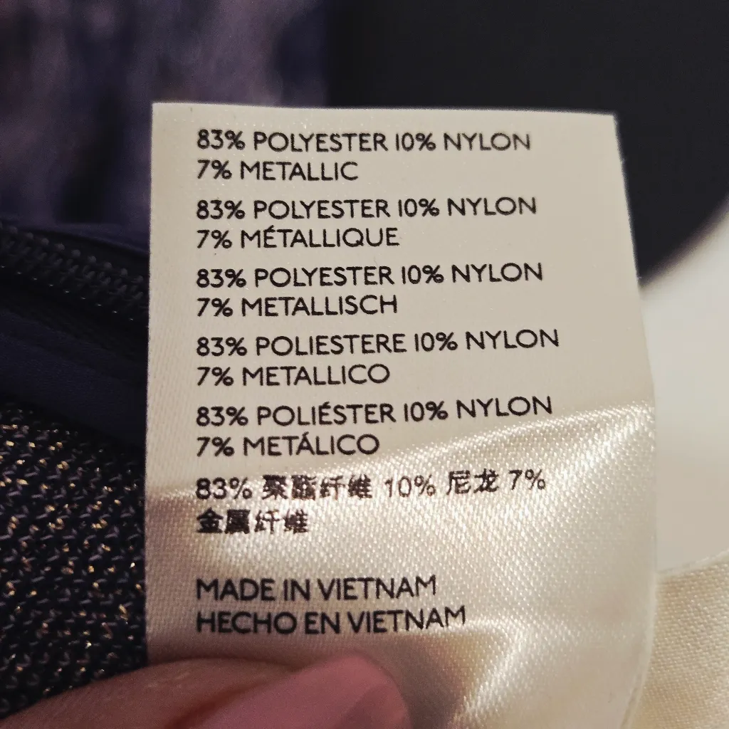 Anthropology Maeve Sparkly Paisley Purple Bell blBottom Disco Style Pants Sz 12 - Image 12