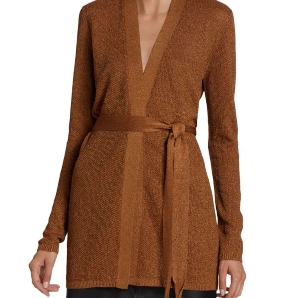 L'AGENCE Juni Tassel Belt Cardigan - Image 4