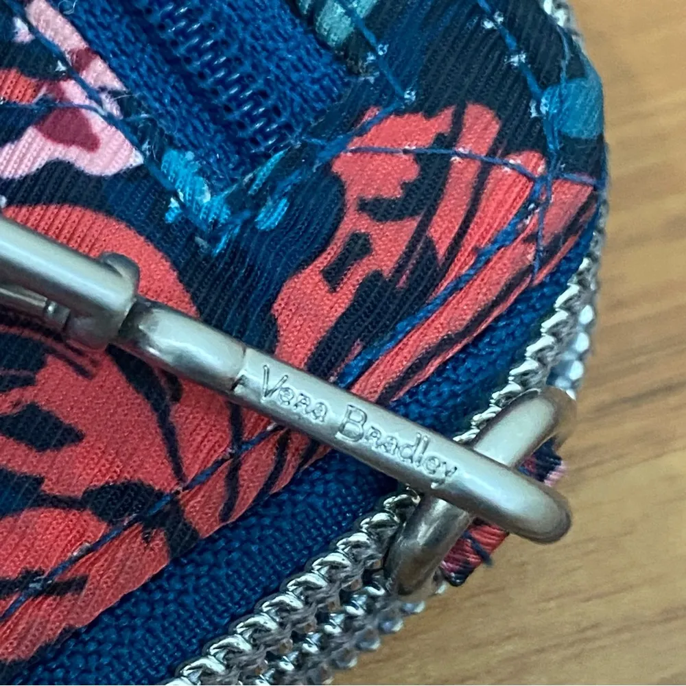 Cabbage Rose Cabernet RFID All In One Crossbody Bag Wallet - Image 13