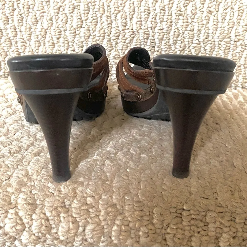 Cole Haan Clio Suede Designer Strappy Platform Heels - Image 11